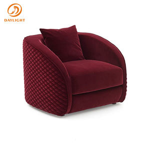 أرائك حمراء وزرقاء داكنة مفردة من المخمل قابلة للتمدد بحجم كبير ومخصصة, مجموعة أثاث loveseat للترفيه - Product Image 5