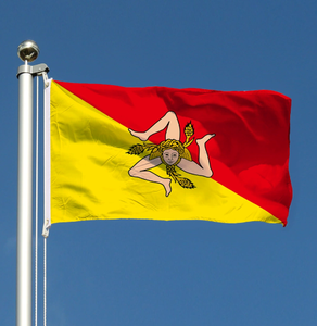 <span class=keywords><strong>Bandera</strong></span> de Poliéster de Alta Calidad al por Mayor de <span class=keywords><strong>Sicilia</strong></span>, <span class=keywords><strong>Bandera</strong></span> Personalizada de 90*150cm con Funda y Ojales para Actividades Promocionales - Product Image 5