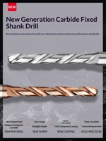 Foret à refroidissement externe 3D en acier au tungstène massif, queue fixe, foret hélicoïdal, outil de coupe CNC dédié pour l'acier inoxydable