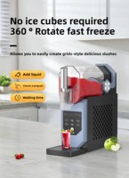 Nouvelle machine à slush pour la maison avec fonction d'auto-nettoyage, machine professionnelle à boissons glacées, machine à glace pilée