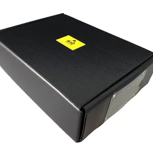 ESD Correx Antistatic Corrage Box ESD Corrugado Reutilizable Plástico Negro Ecológico Personalizado Tablero de espuma de PVC para exteriores 2017