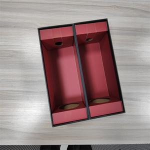 Matt các tông màu đen đóng gói bán buôn giấy sang trọng chai rượu vang bao bì hộp quà tặng với biểu tượng tùy chỉnh - Product Image 2