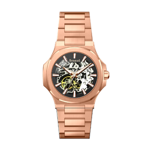 Reloj de pulsera deportivo mecánico automático de acero inoxidable para hombre Renaud, cristal de zafiro, esfera analógica, resistente al agua - Product Image 3