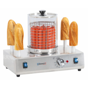Máquina para Hot Dogs con 4 Placas Calefactoras para Hacer Sándwiches - Product Image 1