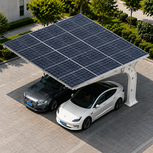 Cochera Solar Conectada a la Red y Fuera de la Red con Capacidad para Dos Autos, Color de la Columna Se Puede Elegir Libremente - Product Image 4