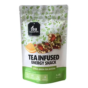 Tea Packaging Bags Custom Food Grade Doypack With Zipper Digital Printing Stand Up Pouch Aluminum Foil Packaging Bags For 150g Tea Powder