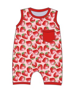 Combinaison bébé fille en bambou sans manches Qingli OEM, sans droits de douane, avec poche, idéale pour l'été - Product Image 5