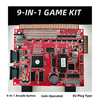 Mario complet pour borne d'arcade 9 en 1, multi-jeux, Tragamonedas, langue anglaise, résine cuivre, usage intérieur, 1 an