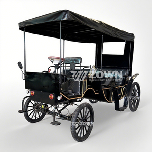 Calèche de tourisme royale victorienne vintage pour parcs et attractions équestres, calèche personnalisable pour sites touristiques - Product Image 5