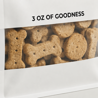 Sac pour aliments pour animaux de compagnie YOUYI personnalisé à huit soudures latérales avec fenêtre transparente haute barrière pour friandises pour chiens 1 kg