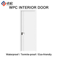 Porte de salle de bain en WPC imperméable, 100 % résistante à l'humidité, sans gonflement ni déformation, idéale pour les zones côtières