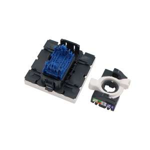 Para <span class=keywords><strong>Legrand</strong></span> tipo francés 45*45mm Keystone Jack <span class=keywords><strong>CAT6A</strong></span> UTP piezas de telecomunicaciones instalación sin herramientas RJ45 Cat6 UTP Keystone Jack 45*45 - Product Image 4