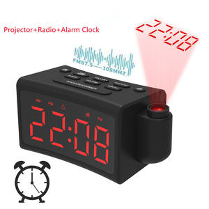 Radio Reloj Despertador Vofull 009A con FM, Pantalla LED Digital de 2.4 Pulgadas, Proyección de Hora, Puerto USB, Reproductor de Tarjetas TF para Dormitorio - Product Image 3