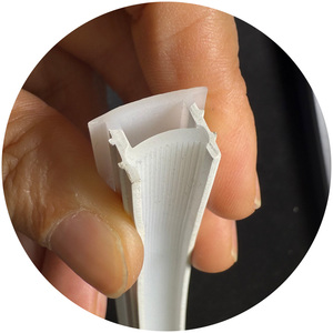 5mm 8mmフレキシブルストリップLedシリコンチューブネオンシリコンランプディフューザー1010 10x10mmリニアLED用シリコンディフューザー - Product Image 4