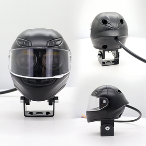 Faro LED de doble color para motocicleta, diseño de casco, resistente al agua, luces antiniebla de conducción, 12V 30W 4000 Lm, ajuste universal para - Product Image 4