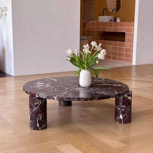 Tavolino Morden in <span class=keywords><strong>marmo</strong></span> di lusso per soggiorno viola <span class=keywords><strong>rosso</strong></span> <span class=keywords><strong>marmo</strong></span> mobili da <span class=keywords><strong>tavolo</strong></span> - Product Image 1