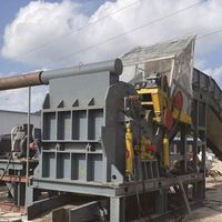 Vente directe usine : Ligne de broyage pour ferraille de voitures, vélos, tôles d'acier, fer, aluminium, avec broyeur de métaux et concasseur à marteaux