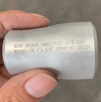 Réducteurs concentriques en aluminium 6061 soudés bout à bout, 1 pouce à 3/4 pouce, Sch40 ANSI/DIN, marque DS, garantie 3 ans, personnalisables ODM/OEM