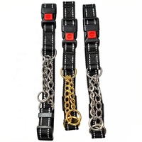 Colliers solides pour chiens étrangleurs en nylon personnalisé Collier de chien Martingale réfléchissant