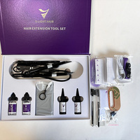 R New High End V Light Hair Extension Machine Set para extensiones de cabello humano Equipo de extensión de cabello de salón profesional