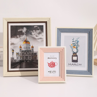 Cadre photo rectangulaire en plastique de haute qualité, moderne, simple, écologique, couleur unie, personnalisable, à poser ou à accrocher, décoratif mural