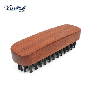 Cepillo para zapatos de madera Yinste con cerdas de pelo de cerdo para eliminar manchas, para uso doméstico. - Product Image 2
