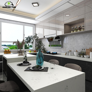 20mm flamed kết thúc thời tiết đá thạch anh lát không trượt ngoài trời đá granit nhân tạo tốt đá thạch anh tấm - Product Image 3