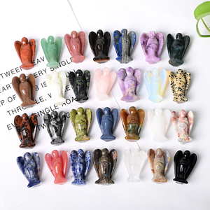 Đá thạch anh tự nhiên chạm khắc thủ công 1,5 inch, thạch anh trong suốt, thạch anh hồng góc cạnh để trang trí - Product Image 1