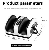 Appareil de massage des jambes sans fil rechargeable pour la maison, avec 5 chambres à air et compression pneumatique, et unité principale double détachable