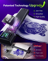 Imprimante à stencil pour tatouage Phomemo M08F Plus avec écran tactile, machine de transfert thermique sans fil A4 pour artistes, imprimante à tatouage portable