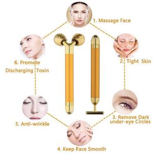 Masajeador facial eléctrico de mano 3D, masajeador vibrador en forma de T, Estiramiento facial, Estiramiento de cuello, resistente al agua, cuidado de la piel, rodillo facial - Product Image 4