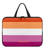 Sac pour ordinateur portable arc-en-ciel (alternatif) pour lesbiennes, étui fin pour ordinateur portable avec fermeture éclair, sac portable pour tablette, grande capacité