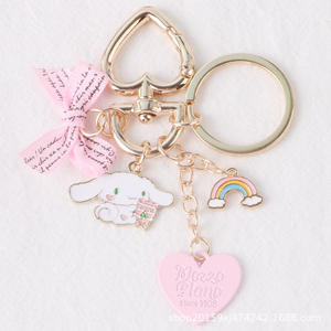 À la mode rose Girly Bowknot lapin coeur porte-clés Bluetooth étui pour écouteurs Couple sac pendentif - Product Image 6