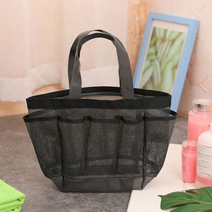 Portable Mesh Storage Bag Fashion Ladies Travel Wash Purse Bag Newest Style <b>Makeup</b> Bathing Cosmetic <b>Cases</b> - Product Image 4