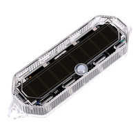 Feu de signalisation stroboscopique LED universel pour grille de voiture, clignotant anti-collision arrière pour moto, vélo et véhicule électrique