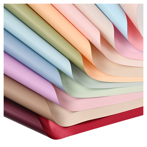 Design Golden <b>Edge</b> Wholesale <b>Plastic</b> Waterproof Frame Gift for Packaging Floral OEM Custom Bouquet Flowers Wrapping Paper - Product Image 3