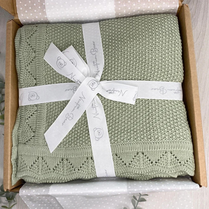 2025 gros hiver Super doux Lovey plaine creux coton Crochet bébé tricot jeter couverture pour siège de voiture - Product Image 6