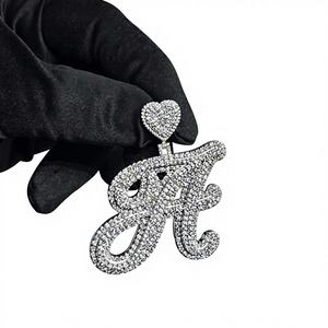 Elegante Colgante de Diamantes Naturales Estilo Hip-Hop, Cadena Personalizada de Oro Sólido de 14K, Diseño de Demonio de Moda de Lujo, Oro Rosa, Oro Blanco - Product Image 1