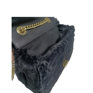 <span class=keywords><strong>Bolsos</strong></span> de mano negros de alta calidad para el día a día para mujer, <span class=keywords><strong>bolsos</strong></span> de lujo para mujer, sin logotipo, fury, pequeños - Product Image 5