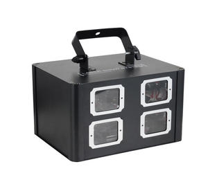 Ánh sáng laser DJ 4 ống kính ánh sáng laser hiển thị 4-Eye 4 đầu vuông hai lớp RGB đầy đủ màu sắc Laser - Product Image 1