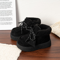 Bottes de neige chaudes en daim pour enfants OEM, garçons et filles, antidérapantes, à semelle épaisse, bottes d'hiver à la cheville