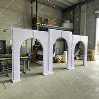 Papan Latar Belakang Pernikahan 3D Persegi PVC Muwei White, Panel Bunga untuk Pameran Acara Pesta - Ukuran Dapat Disesuaikan