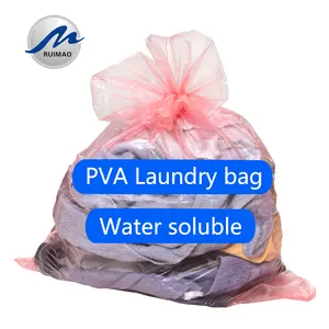 Bolsa de plástico Soluble para la ropa, bolsas de plástico para embalaje de líquido, bolsas de lavandería, película de laminación PVA