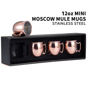 Vente chaude en acier inoxydable 16oz moscou 100% solide plaqué boire martelé tasse café bière Mule cuivre tasse - Product Image 4