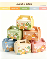 Boîte à macarons personnalisée, pliable, avec fermeture magnétique, écologique, en matériaux recyclés, portable, pour la pâtisserie, boîte à biscuits, boîte à cadeaux, mignonne