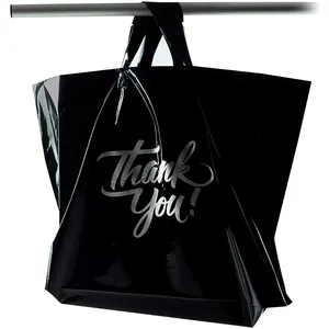 आपूर्तिकर्ता कस्टम एचडीपीई प्लास्टिक कैरी बैग धन्यवाद आप डिजाइन भारी शुल्क शॉपिंग पैकेजिंग बैग बुटीक के लिए पर्यावरण शॉपिंग बैग