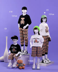 หุ่นเด็กโชว์เสื้อผ้าราคาถูก สีขาว แบบเต็มตัว ทำจากพลาสติก สำหรับเสื้อผ้าเด็ก - Product Image 6