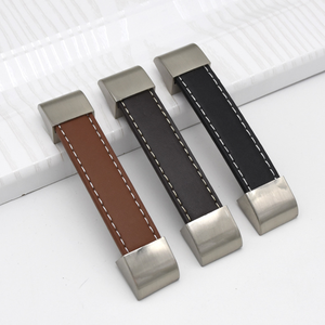 手柄中国畅销2020家具皮门内饰黑色手柄和旋钮 - Product Image 2