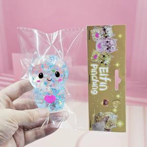 Ours en peluche Maltose Elf avec paillettes dorées, en TPE et silicone, jouet de décompression à rebond lent pour enfants - Product Image 6