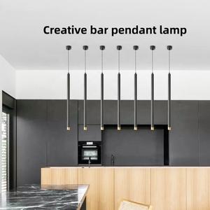 Lámpara Colgante LED Lineal de Alta Calidad, 5W 7W 12W COB, Forma Cilíndrica, Moderna, para Interiores de Oficina, de Aluminio - Product Image 5